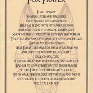Fox Prayer poster
