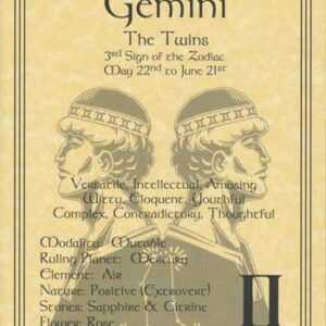 Gemini zodiac poster