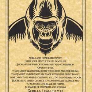 Gorilla Prayer poster