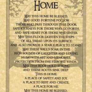Home Blessing poster