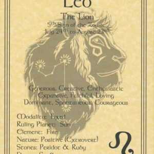 Leo zodiac poster