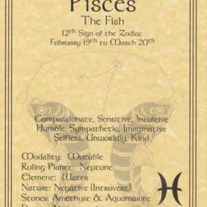 Pisces zodiac poster
