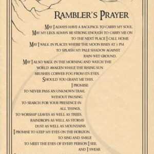 Rambler's Prayer poster