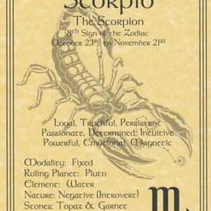 Scorpio zodiac poster