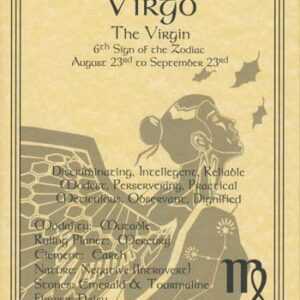 Virgo zodiac poster
