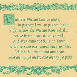 Wiccan Rede (law) poster