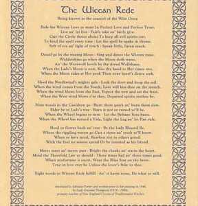 Wiccan Rede(long poem) poster