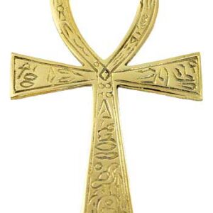 3 1/2"  x 6 1/2" Ankh brass