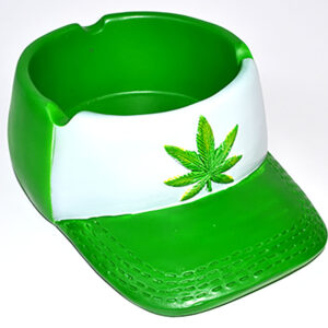 6 1/4" Weed Baseball Cap ashtray