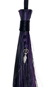 21+" Goddess Black & Purple broom