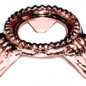 Copper Zinc Plated metal gazing ball stand