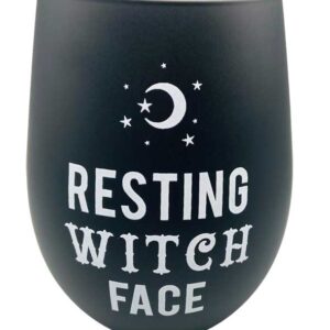 4 5/8" Resting Witch Face Glass