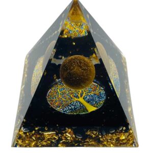 2 1/2" Tree of Life with Moon orgonite pyramid