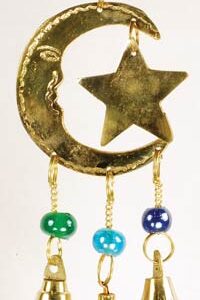 Three Bell Star and Moon wind chime
