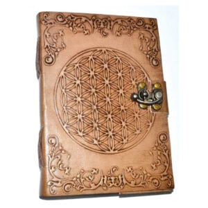 Flower of Life Leather Journal