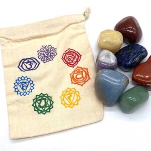 (set 0f 7) 7 Chakra tumbled stones