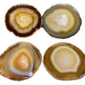 set of 4) Agate altar tile