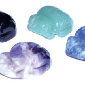 (set of 12) 15mm Frog various stones