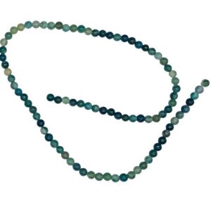 4mm  Moss Agate beads