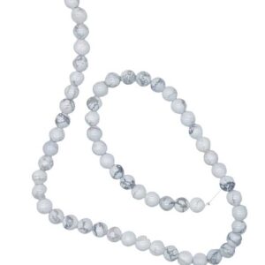 6mm Howlite beads
