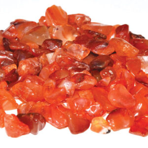 1 lb Carnelian tumbled chips 3-5mm
