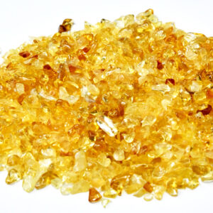 1 lb Citrine tumbled chips 2-5mm