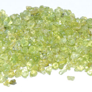 1 lb Peridot tumbled chips 2-4mm