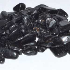1 lb Tourmaline, Black tumbled chips 6-8mm