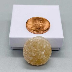 1" Amethyst Circle druse cabochon