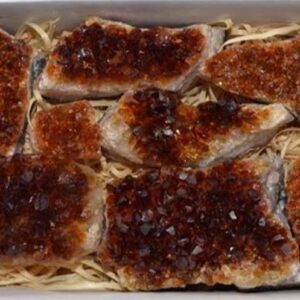 ~2lb Flat of Citrine druse
