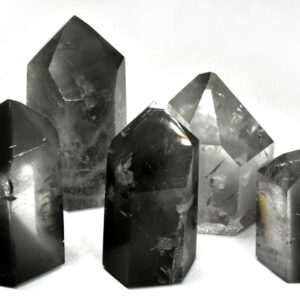 ~3# Flat of Phantom Quartz Points polished