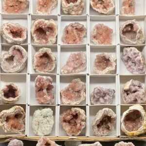 Flat of Pink Amethyst Geode
