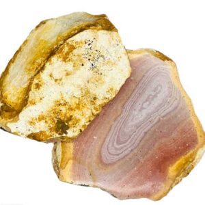 (set of 2) 1.6-2.0# Jasper, Polycrome polished 1 side