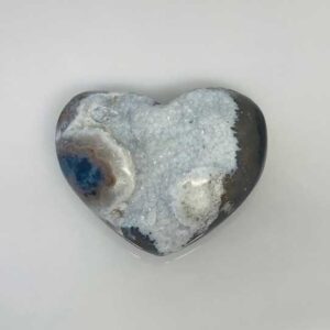 medium Heart Puffed Druze Agate