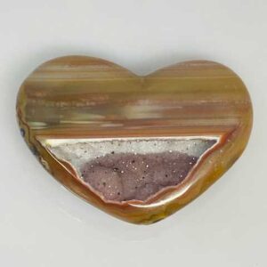 small Heart Puffed Druse Agate