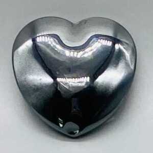 1 3/4" Hematite heart