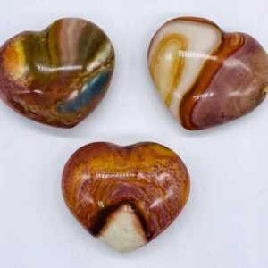 1 1/4" Jasper, Polychrome heart