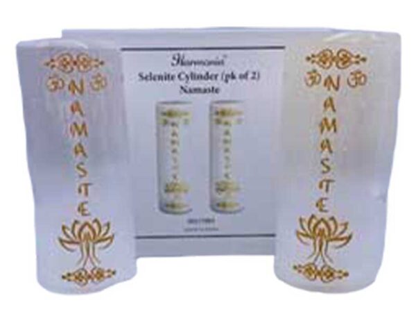 Namaste Selenite harmonizer (set of 2)