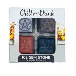 (set of 4) Pentagram ice gemstones