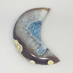medium Moon Druze Agate Geode