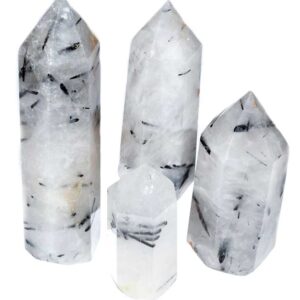 2 1/2"+ Quartz, Black Rutilated