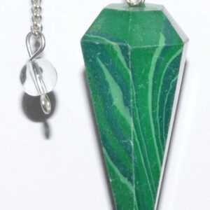 6-sided Malachite pendulum