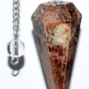6-sided Garnet pendulum