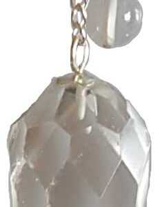 Faceted Clear Quartz pendulum