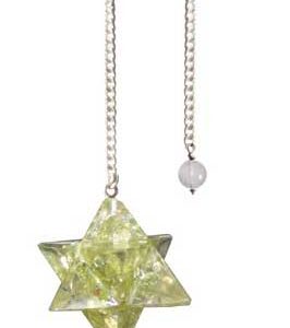 Merkabah Peridot Orgone pendulum