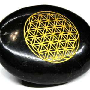 Tourmailne Flower of Life palm stone
