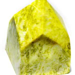Yellow Jade top polished point
