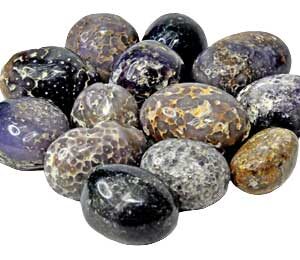1 lb Agate, Grape tumbled stones