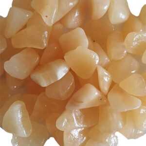 1 lb Calcite, Orange tumbled stones