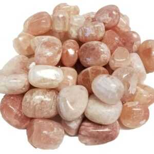 1 lb Calcite, Red tumbled stones